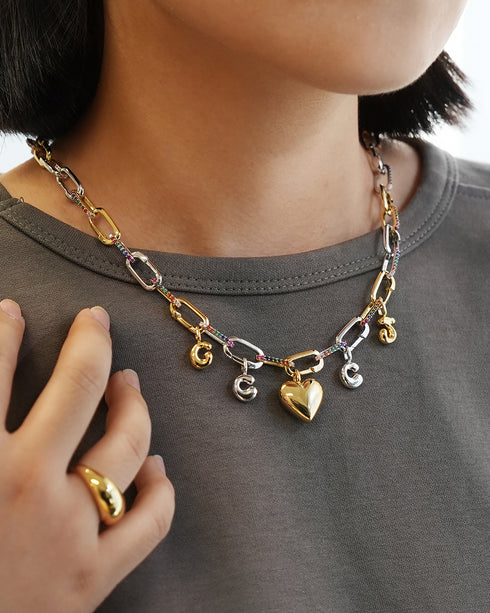 Silver C Letter Charm