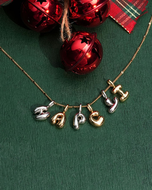 Silver P Letter Charm