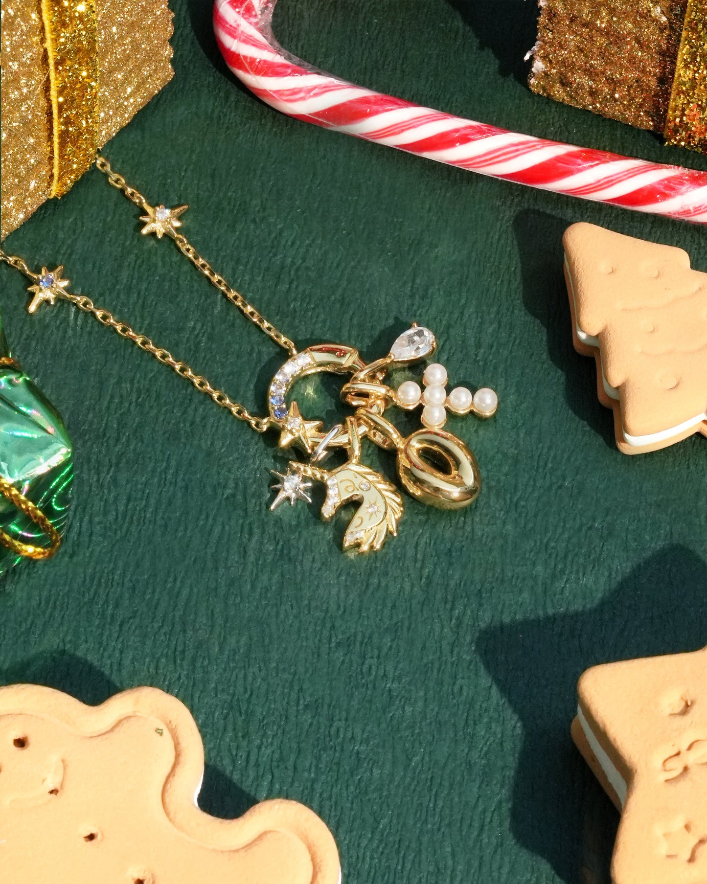 Gold D Letter Charm