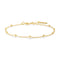 Gold Beaded Chain Bracelet