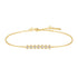Gold Bezel Set Bracelet