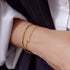 Gold Triangle Kiss Bracelet