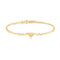 Gold Triangle Kiss Bracelet
