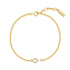 Gold Geometric Cubic Zirconia Bracelet