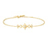 Gold Linked Star Bracelet