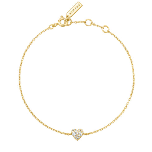 Gold Sweetheart Pavé Bracelet
