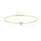 Gold Sweetheart Pavé Bracelet
