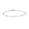 Silver Shell Pearl Station Bracelet