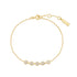 Gold Pavé Multi Beaded Chain Bracelet