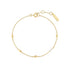 Gold Multi Rhombus Station Bracelet