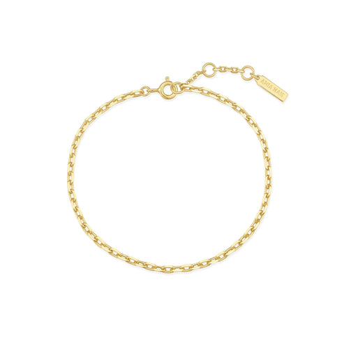 Gold Paper Clip Chain Bracelet