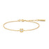 Gold Modern Bezel-Set Solitaire Bracelet