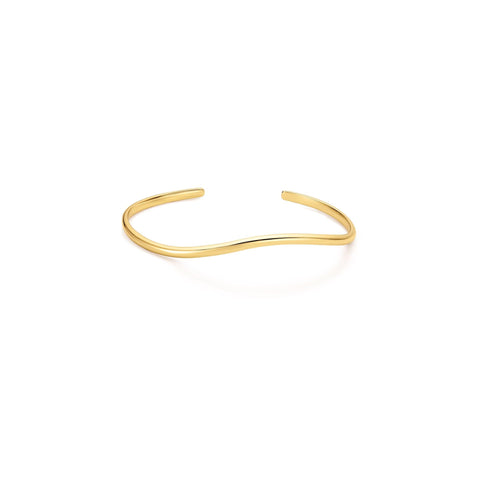 Gold Wave Cuff Bracelet