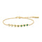 Gold Green Station Bracelet