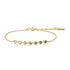 Gold Green Station Bracelet