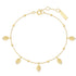 Gold Leaf Station Bracelet