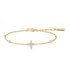 Gold Sparkling Lucky Clover Bracelet