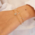 Gold Sparkling Lucky Clover Bracelet