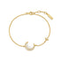 Gold Mother-of-Pearl Crescent Moon Bracelet