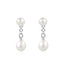 Silver Freshwater Pearl Stud Ear Jackets