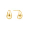 Gold Small Dome Hoop Earrings