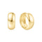 Gold Chubby Medium Huggie Hoop Earrings