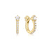 Gold Sparkling Pav¨¦ Huggie Hoop Earrings