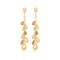 Gold Nano Gem Teardrop Cascade Earrings