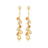 Gold Nano Gem Teardrop Cascade Earrings