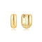 Gold Mini U-Shaped Huggie Hoop Earrings