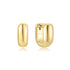Gold Mini U-Shaped Huggie Hoop Earrings