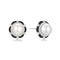 Two-Tone Shell Pearl Bloom Stud Earrings