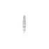 Silver Bar Barbell Single Earring