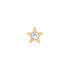 Gold Five-Point Star Barbell Single Earring