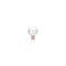 Gold Shell Pearl with Sparkling Accent Barbell Single Earring