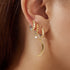 Gold Moon Pavé Earring Charm