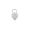 Silver Heart Pavé Earring Charm