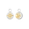 Two Tone Bright Sun Earring Charm