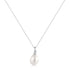 Silver Freshwater Pearl Pendant Necklace