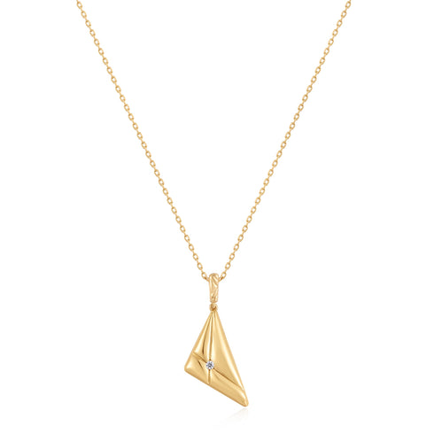 Silver Triangle Pendant Necklace