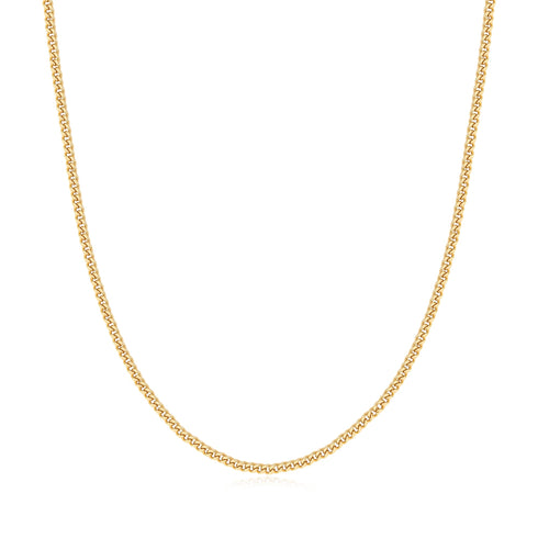 Gold Shiny Curb Necklace