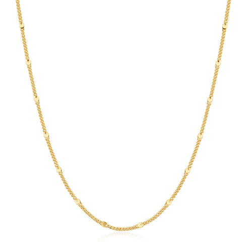 Gold Spheres Chain Necklace