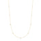 Gold Bezel Cubic Zirconia Station Necklace