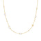 Gold Shell Pearl and Star Station Necklace