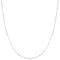 Silver Mini Bead Station Necklace
