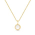 Gold Mother of Pearl Pendant Necklace
