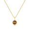 Gold Tiger Eye Pendant Necklace