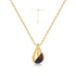 Gold Tiger Eye Droplet Pendant Necklace