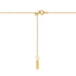 Gold Twisted Rope Lariat Necklace