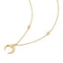 Gold Reversible Horn Necklace